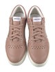 Jimmy Choo Leather Glitter Accents Sneakers