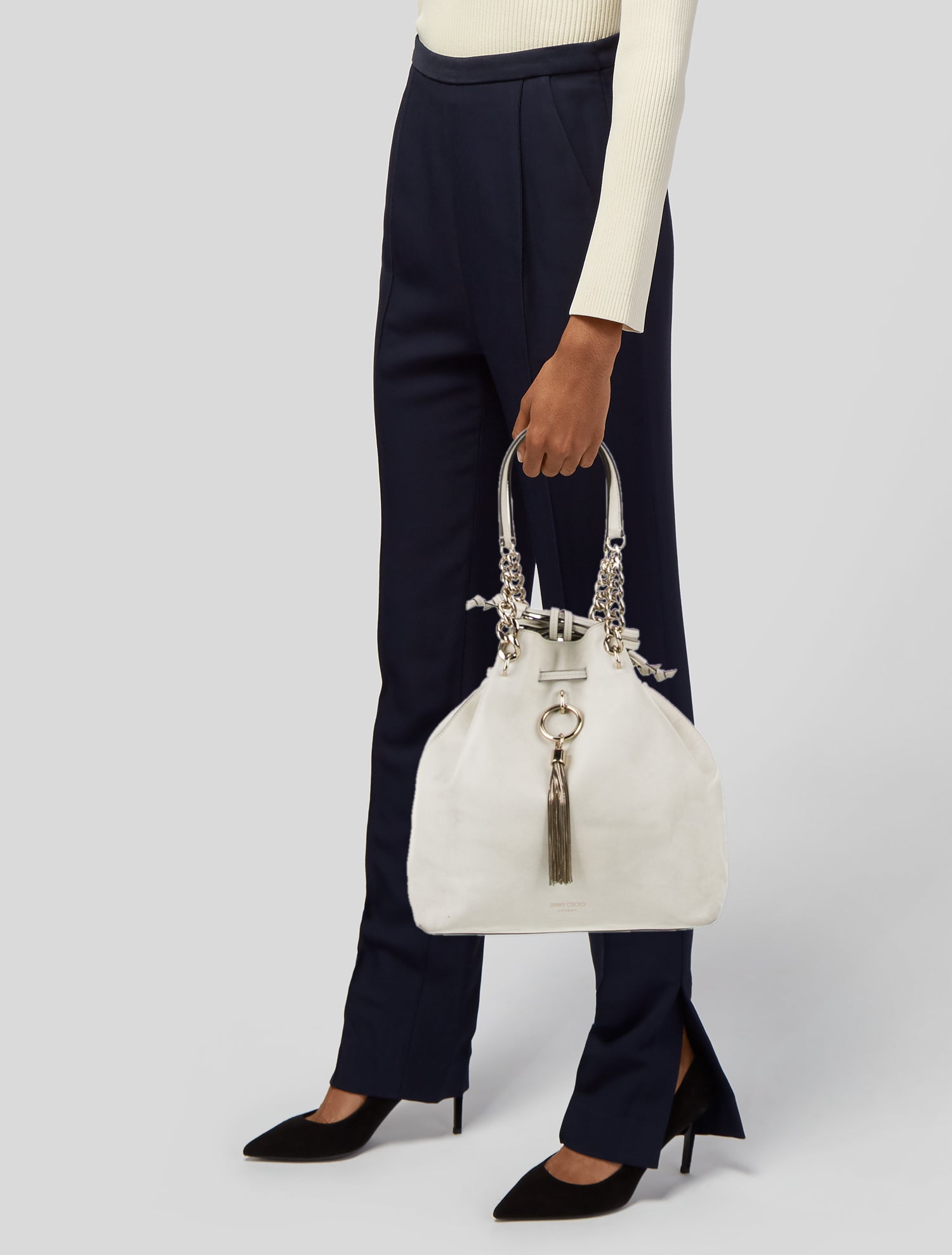 Jimmy Choo Leather Bucket Bag