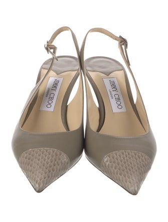 Jimmy Choo Leather Slingback Pumps