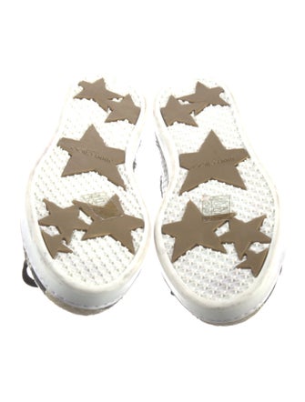Jimmy Choo Leather Animal Print Sneakers