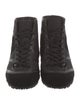 Jimmy Choo Leather Leather Trim Embellishment Wedge Sneakers