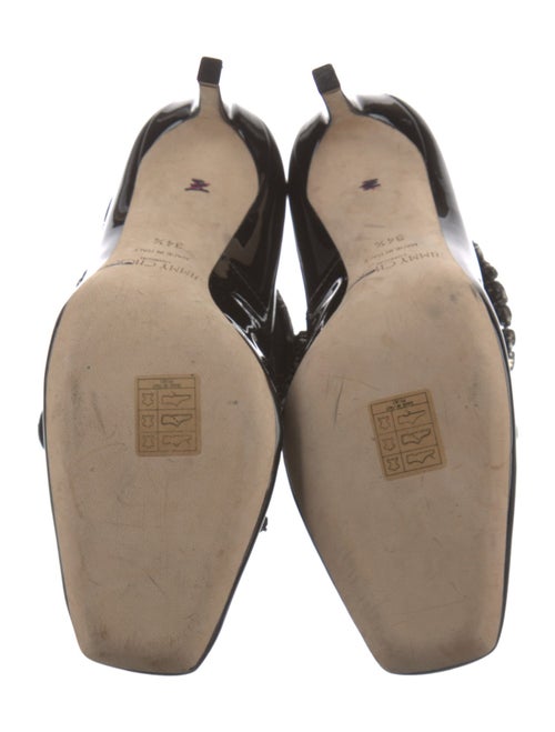 Jimmy Choo Patent Leather Crystal Embellishments Pumps