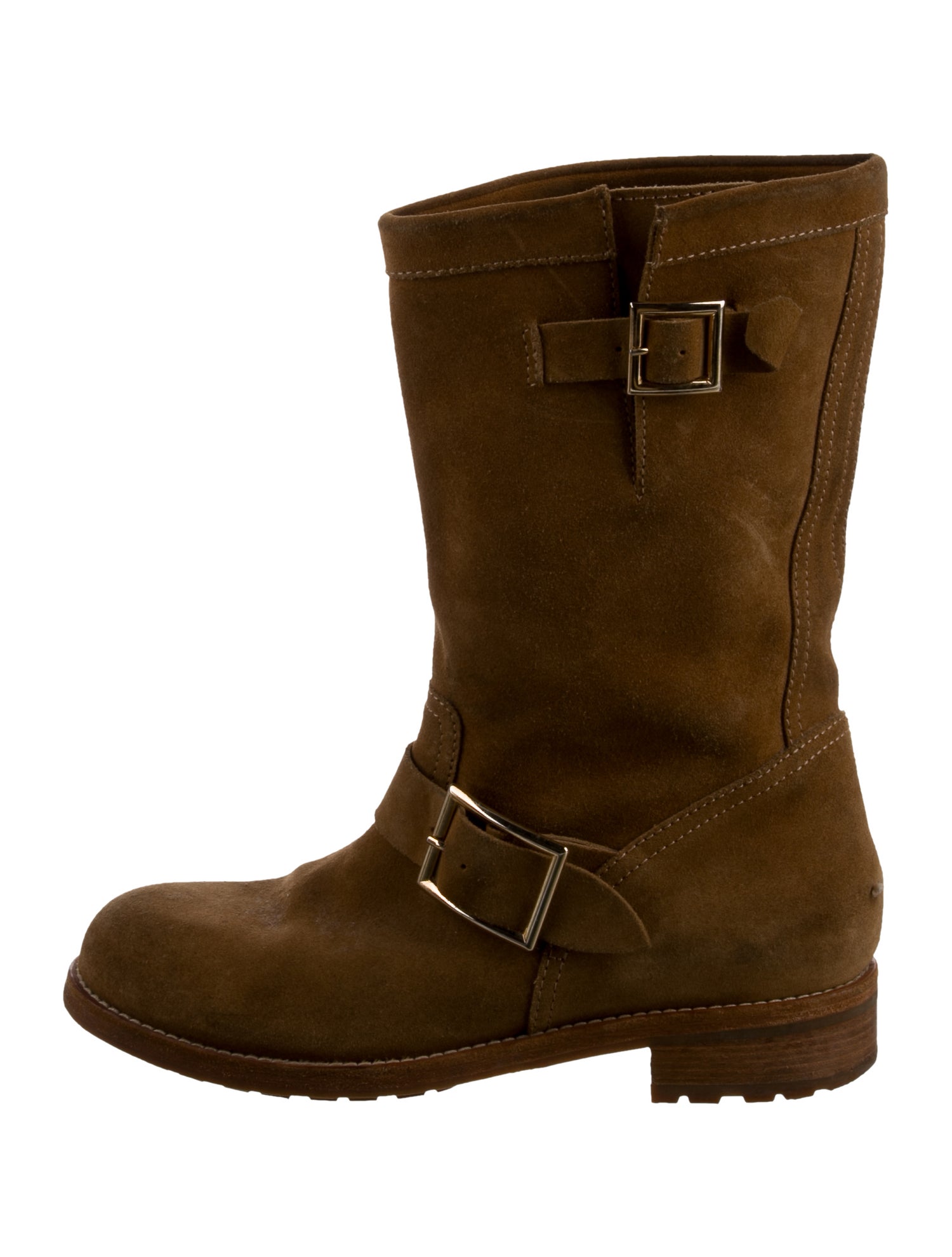 Jimmy Choo Suede Moto Boots