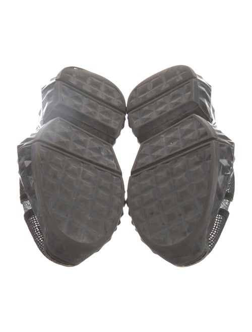 Jimmy Choo Glitter Mesh Accents Sneakers