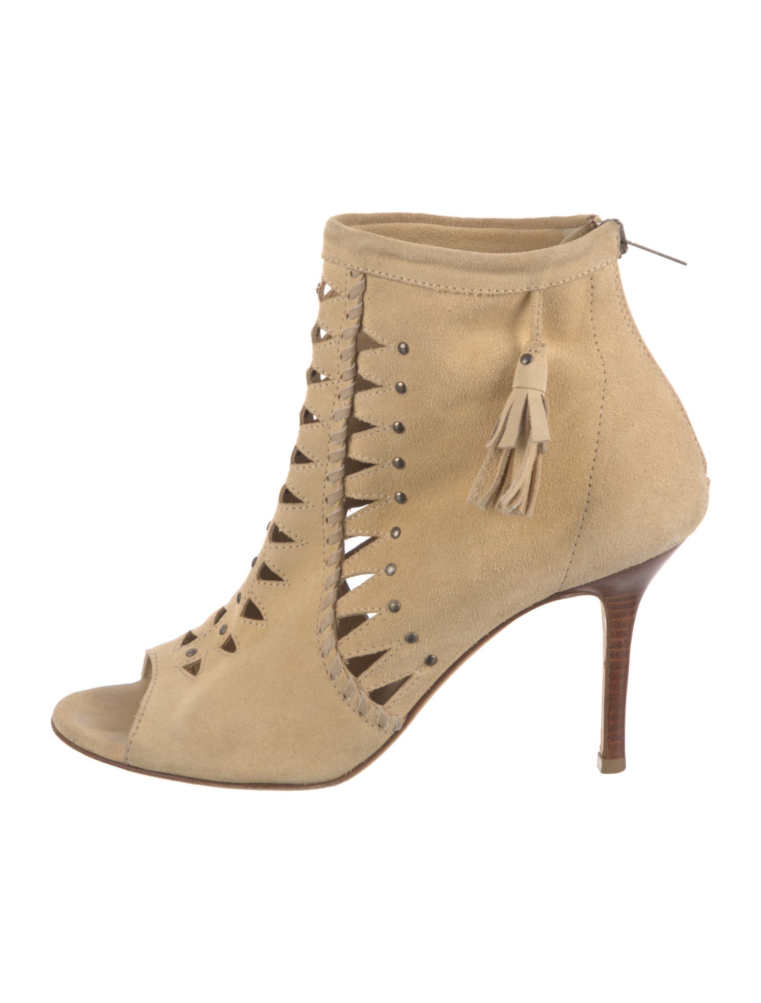 Jimmy Choo Suede Lasercut Accents Pumps