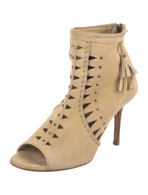 Jimmy Choo Suede Lasercut Accents Pumps