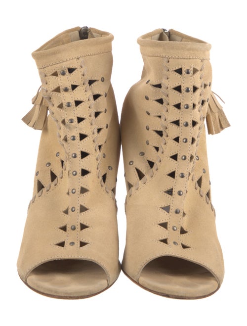 Jimmy Choo Suede Lasercut Accents Pumps