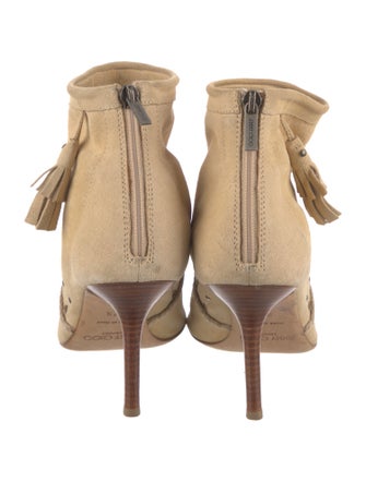 Jimmy Choo Suede Lasercut Accents Pumps