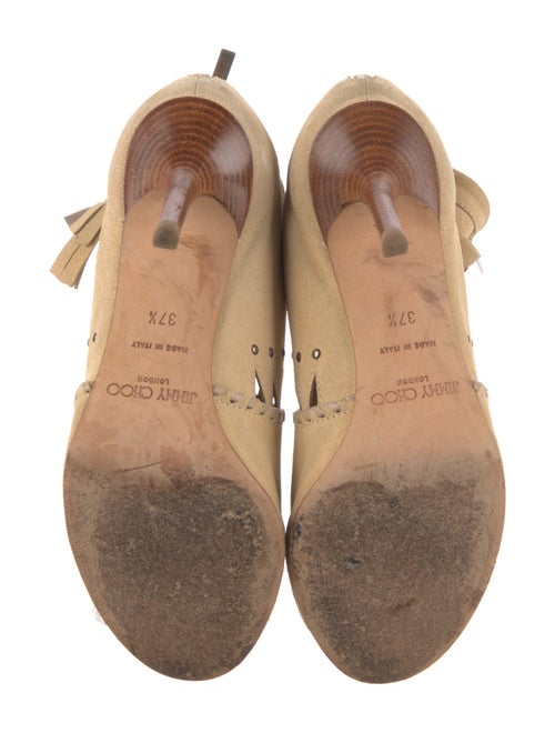 Jimmy Choo Suede Lasercut Accents Pumps