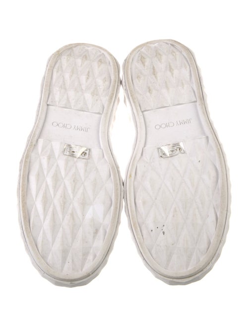 Jimmy Choo Leather Colorblock Pattern Sneakers