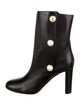 Jimmy Choo Leather Studded Accents Boots
