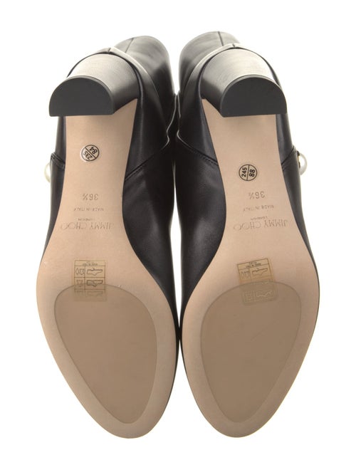 Jimmy Choo Leather Studded Accents Boots