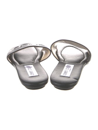 Jimmy Choo Leather Slides
