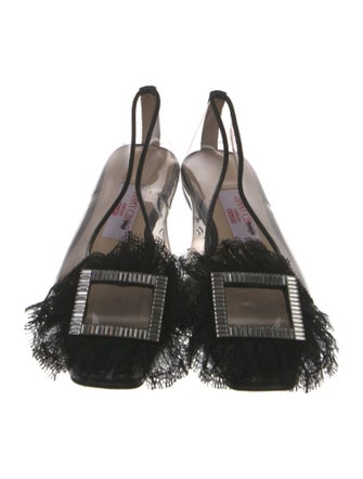 Jimmy Choo PVC Crystal Embellishments Mules