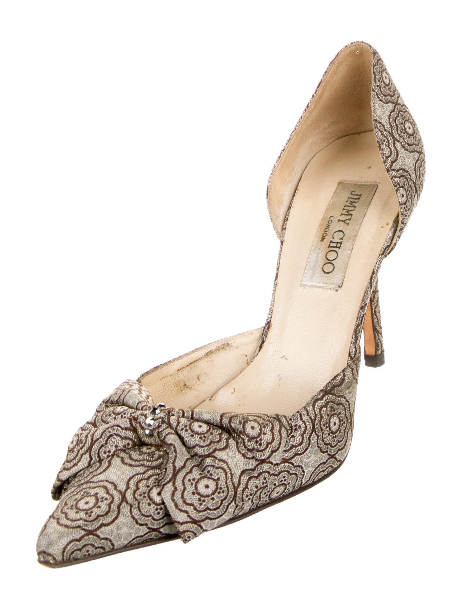 Jimmy Choo Jacquard Printed D'Orsay Pumps