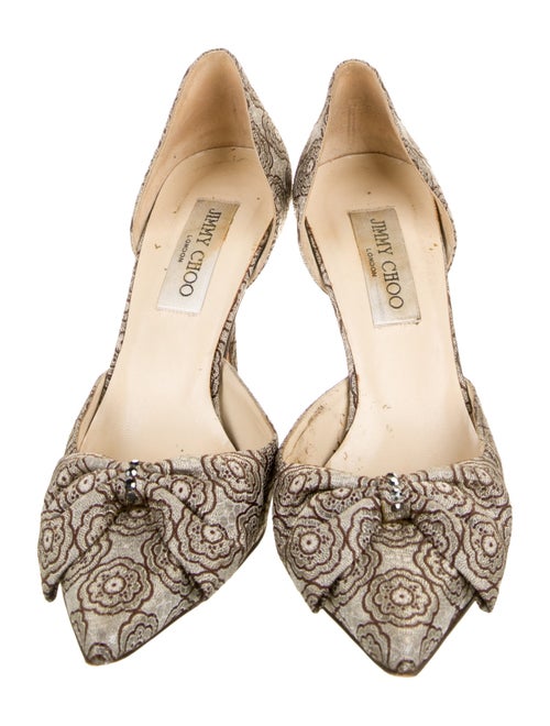 Jimmy Choo Jacquard Printed D'Orsay Pumps