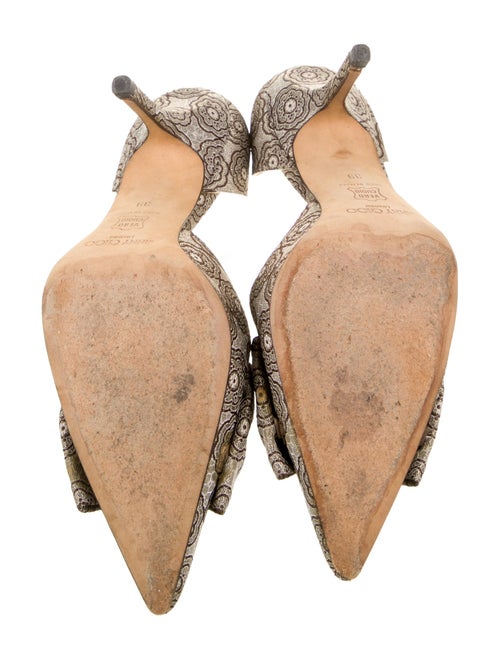 Jimmy Choo Jacquard Printed D'Orsay Pumps