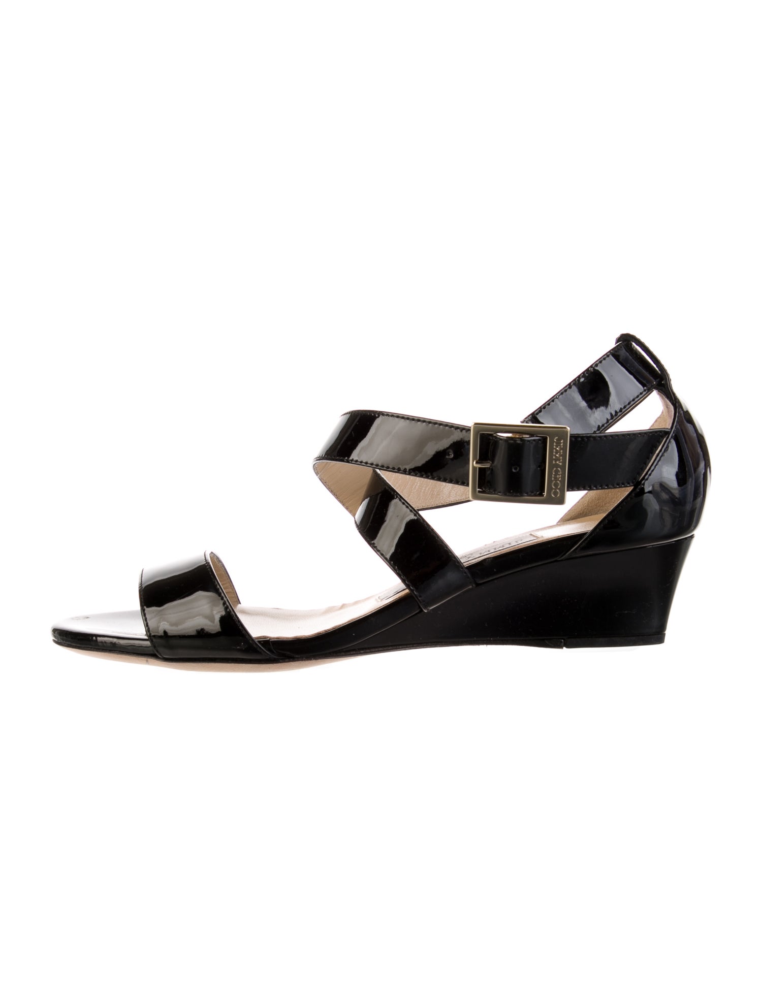 Jimmy Choo Patent Leather Slingback Sandals