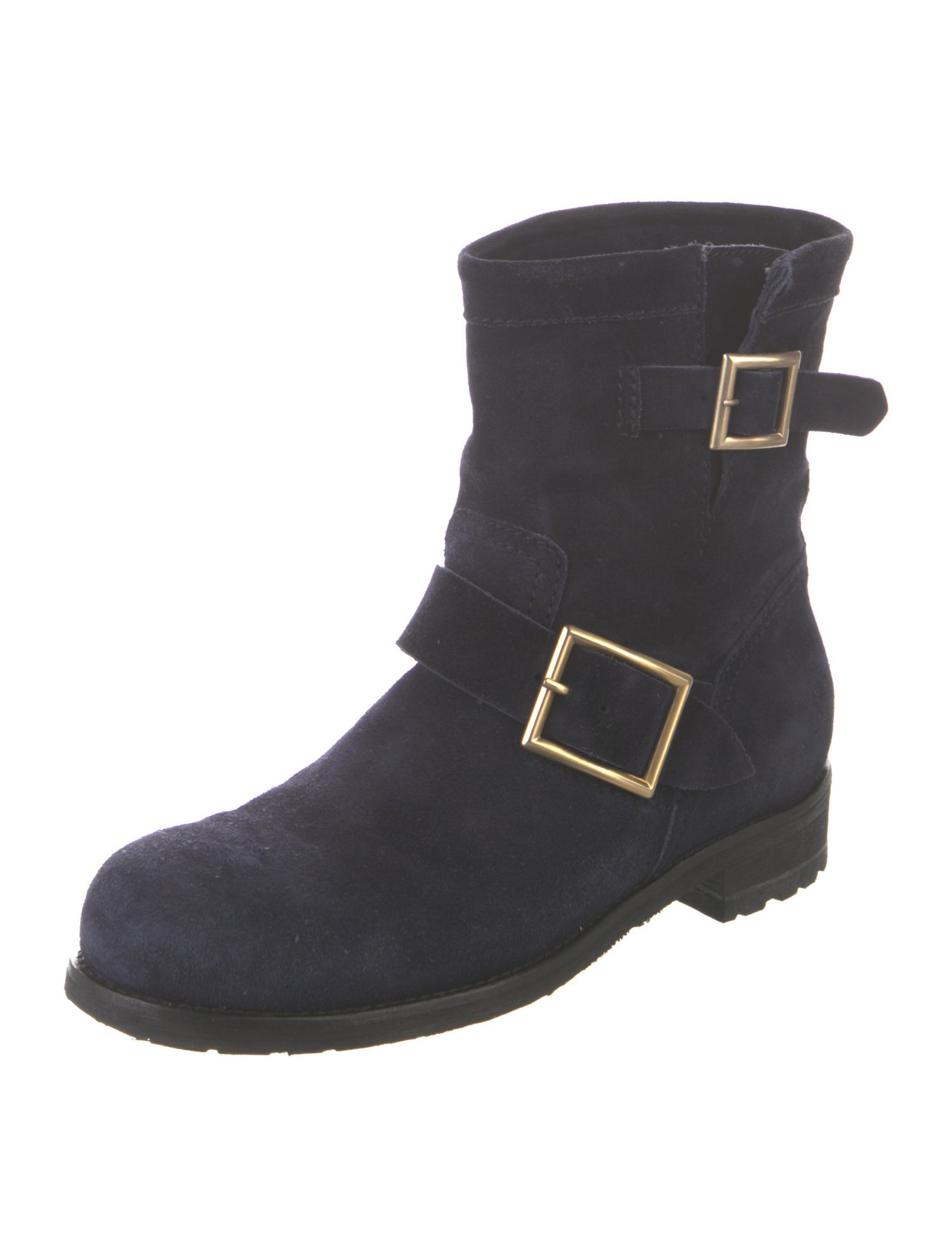 Jimmy Choo Suede Moto Boots