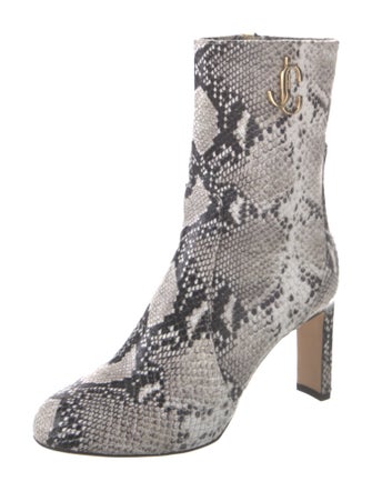 Jimmy Choo Snakeskin Animal Print Boots