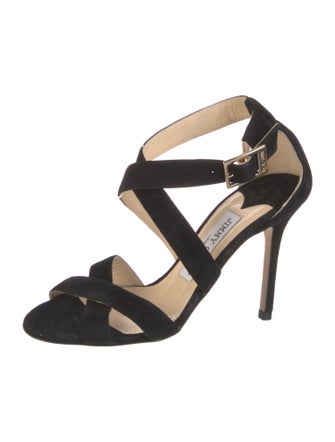 Jimmy Choo Suede Cutout Accent Pumps