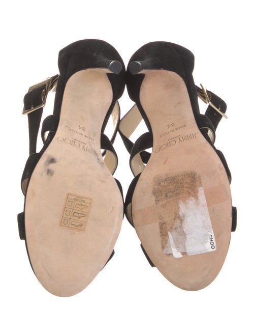 Jimmy Choo Suede Cutout Accent Pumps