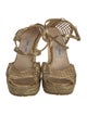Jimmy Choo Leather Braided Accents Espadrilles