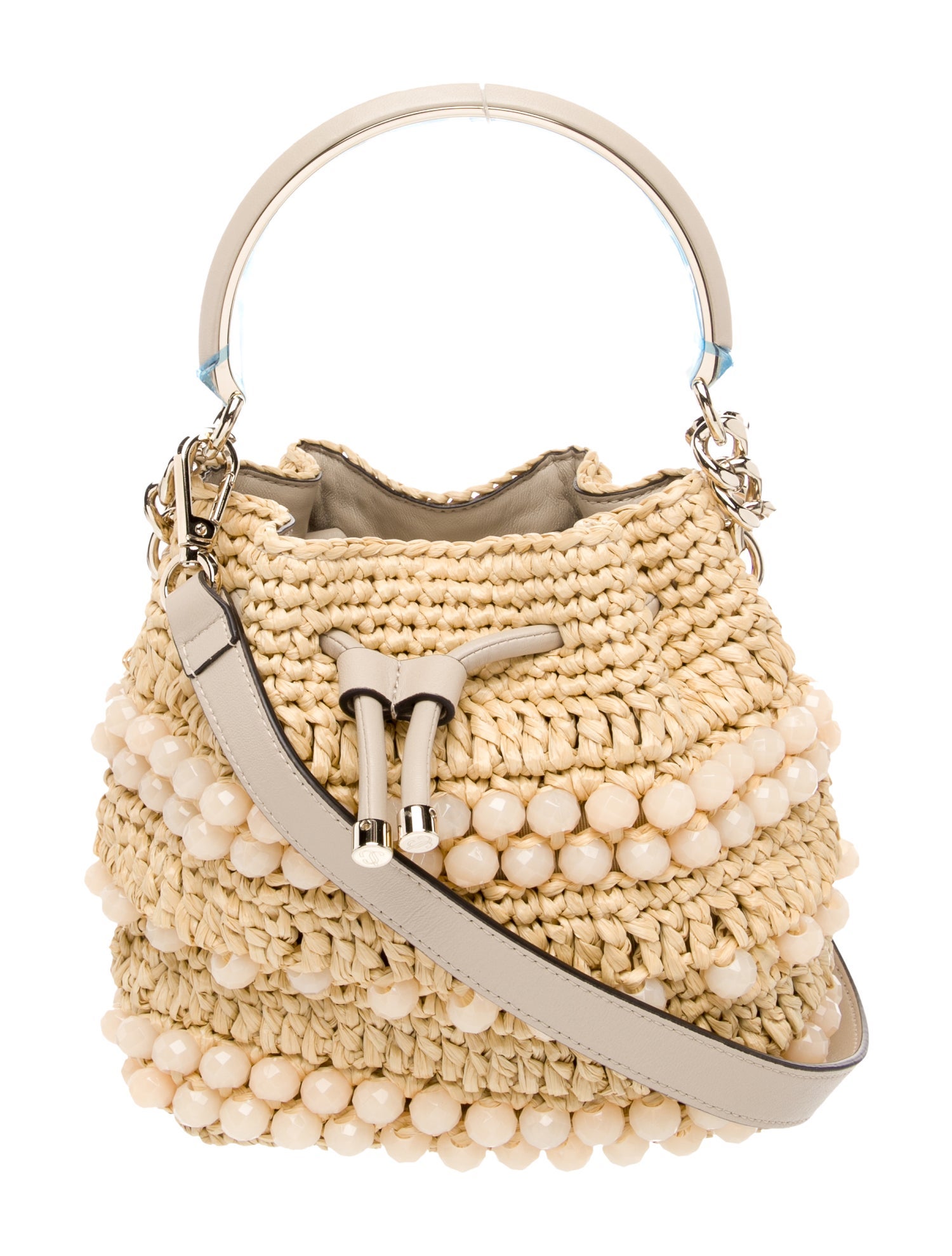 Jimmy Choo Raffia jimmy choo bon bon w/ Tags