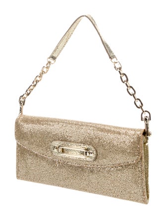 Jimmy Choo Glitter Top Handle Bag