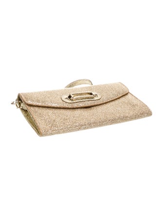 Jimmy Choo Glitter Top Handle Bag