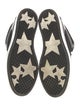 Jimmy Choo Leather Glitter Accents Sneakers