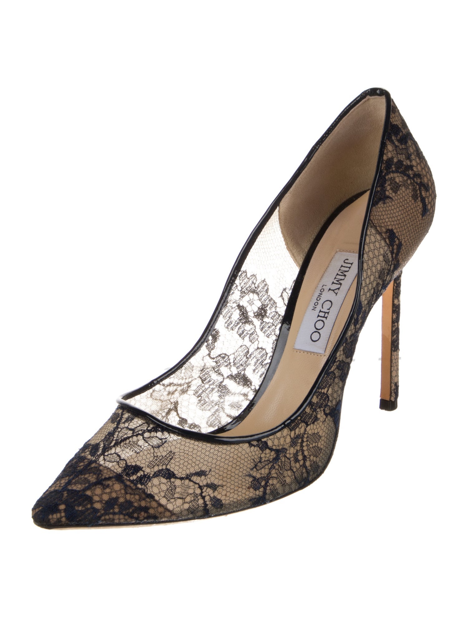 Jimmy Choo Lace Lace Pattern Pumps