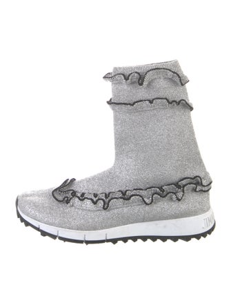 Jimmy Choo Glitter Sock Sneakers