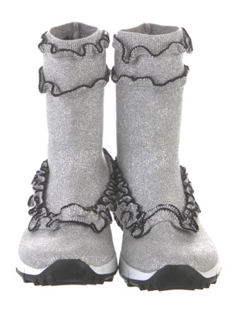 Jimmy Choo Glitter Sock Sneakers