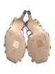 Jimmy Choo Embossed Leather Animal Print Slides