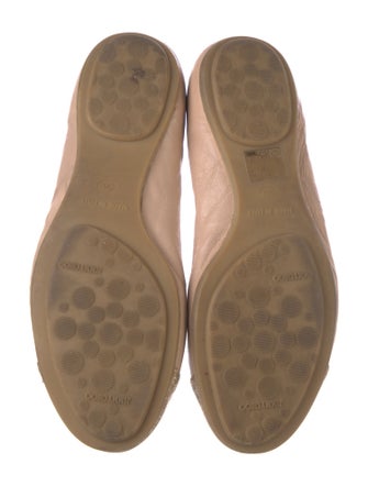 Jimmy Choo Leather Colorblock Pattern Ballet Flats