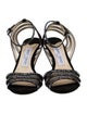Jimmy Choo Suede Mesh Accents Sandals