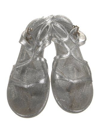 Jimmy Choo Glitter Accents Gladiator Sandals