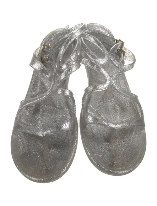 Jimmy Choo Glitter Accents Gladiator Sandals