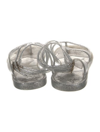 Jimmy Choo Glitter Accents Gladiator Sandals