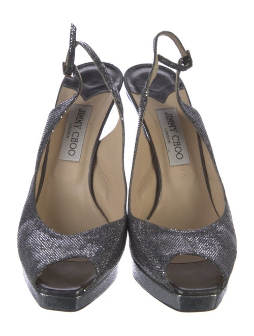 Jimmy Choo Glitter Slingback Pumps