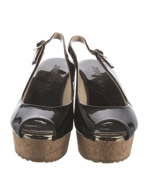Jimmy Choo Patent Leather Slingback Sandals