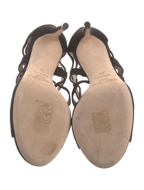 Jimmy Choo Suede Cutout Accent Sandals