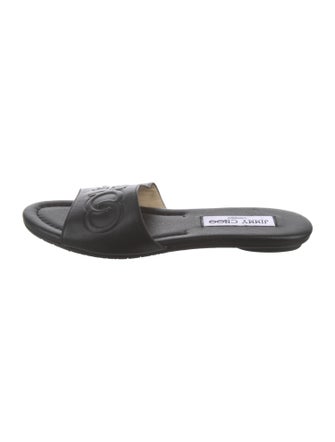 Jimmy Choo Leather Slides