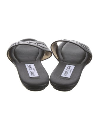 Jimmy Choo Leather Slides