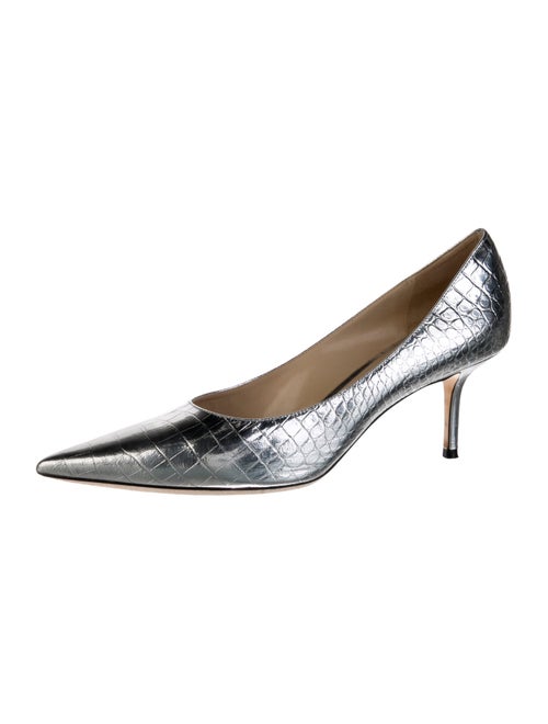 Jimmy Choo Embossed Leather Pumps