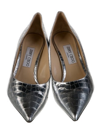 Jimmy Choo Embossed Leather Pumps