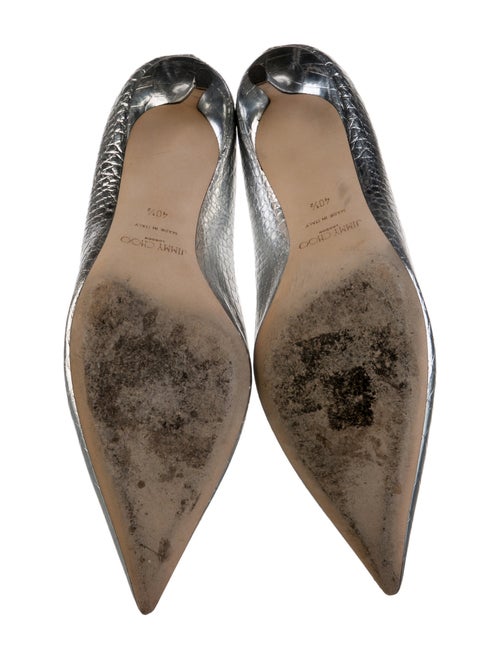 Jimmy Choo Embossed Leather Pumps