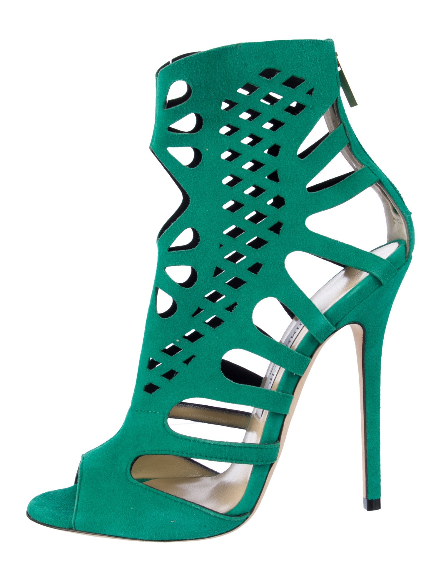 Jimmy Choo Suede Cutout Accent Pumps