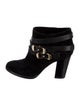 Jimmy Choo Suede Leather Trim Embellishment Boots